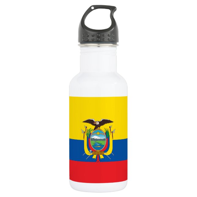 Ecuador Flag 532 Ml Water Bottle (Front)