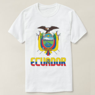 Ecuador Flag and Coat Of Arms Patriotic T-Shirt