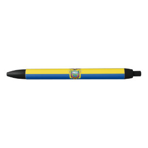 Ecuador Flag Black Ink Pen