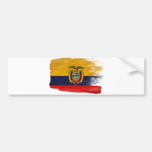 Ecuador Flag Bumper Sticker