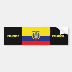 Ecuador flag bumper sticker