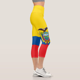 Ecuador Flag Capri Leggings