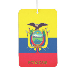 Ecuador Flag Car Air Freshener