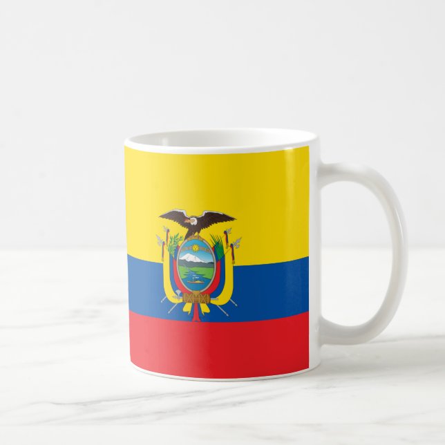 Ecuador Flag Ceramic Mug (Right)