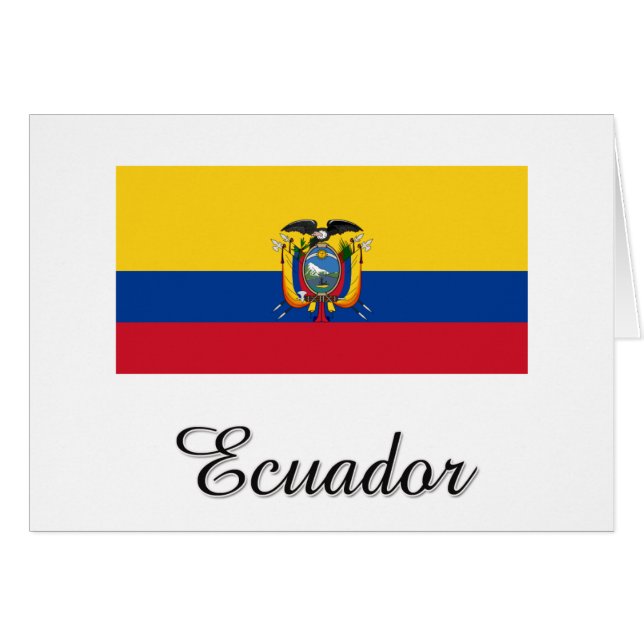 Ecuador Flag Design (Front Horizontal)