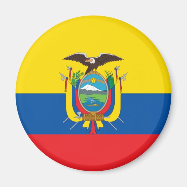 Ecuador Flag EC Magnet (Front)