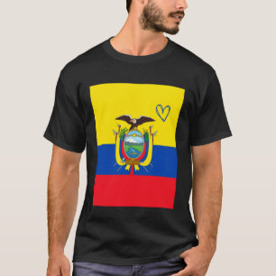 Ecuador Flag Ecuadorian Heart Proud Heritage Natio T-Shirt