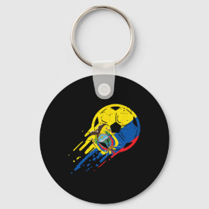 Ecuador Flag Ecuadorian Soccer Footll Fan Men Wome Key Ring