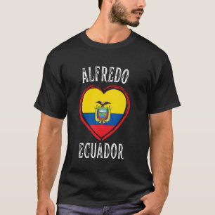Ecuador Flag Heart Alfredo City T-Shirt