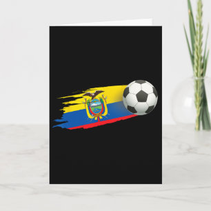 Ecuador Flag Jersey - Soccer Ll Footll Card