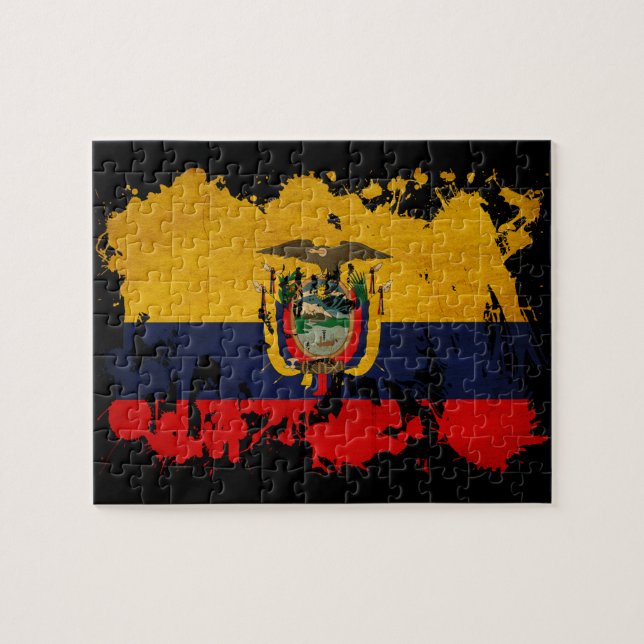 Ecuador Flag Jigsaw Puzzle (Horizontal)