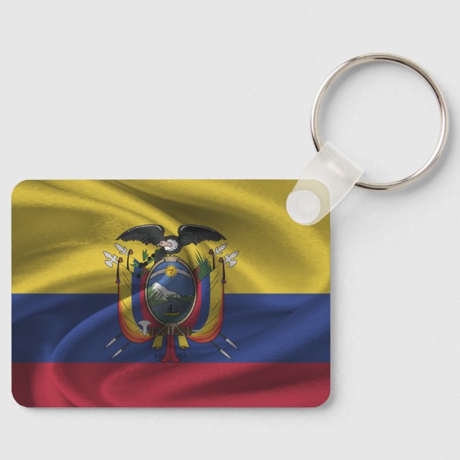 Ecuador Flag Keychain (Front)