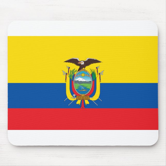 Ecuador Flag Mouse Pad (Front)