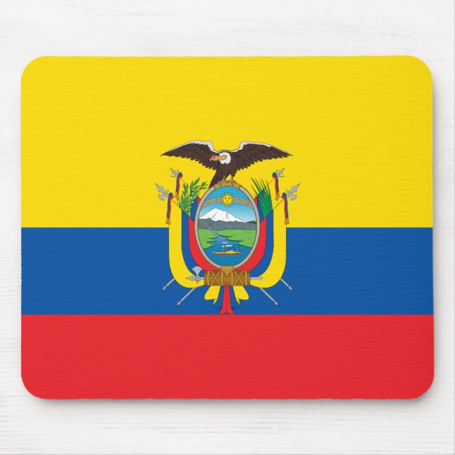 Ecuador Flag Mouse Pad (Front)