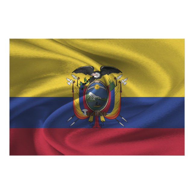 Ecuador Flag Photo Print (Front)