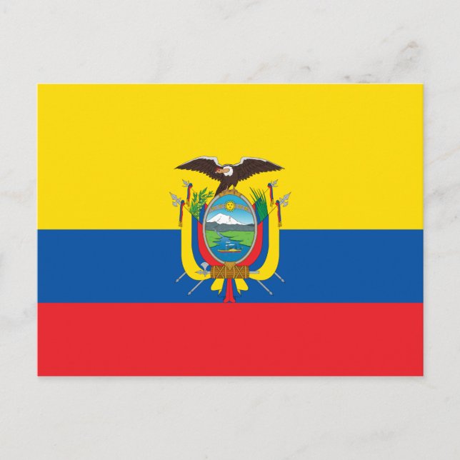 Ecuador Flag Postcard (Front)