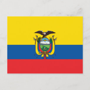 Ecuador Flag Postcard