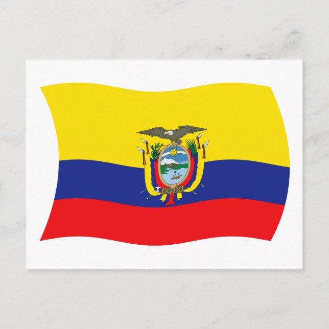 Ecuador Flag Postcard (Front)