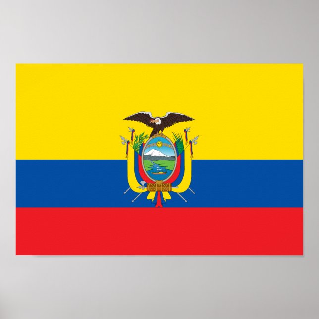 Ecuador Flag Poster (Front)