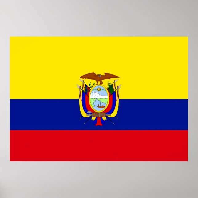 Ecuador Flag Poster (Front)