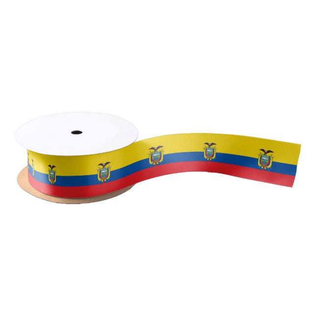 Ecuador Flag Satin Ribbon (Spool)
