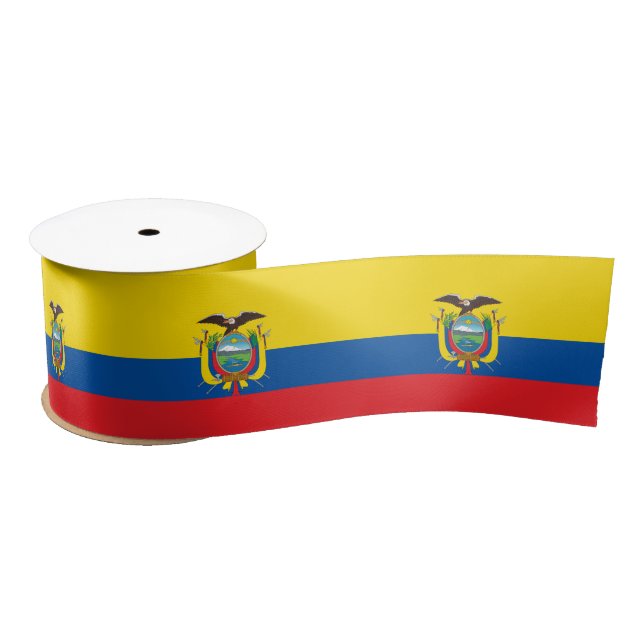 Ecuador Flag Satin Ribbon (Spool)