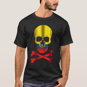 Ecuador Flag Skull Flag Ecuador T-Shirt