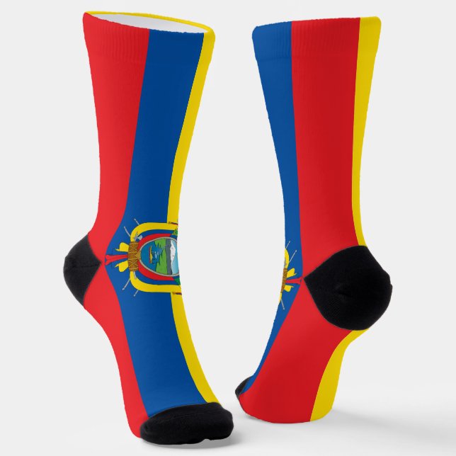 Ecuador Flag Socks (Angled)