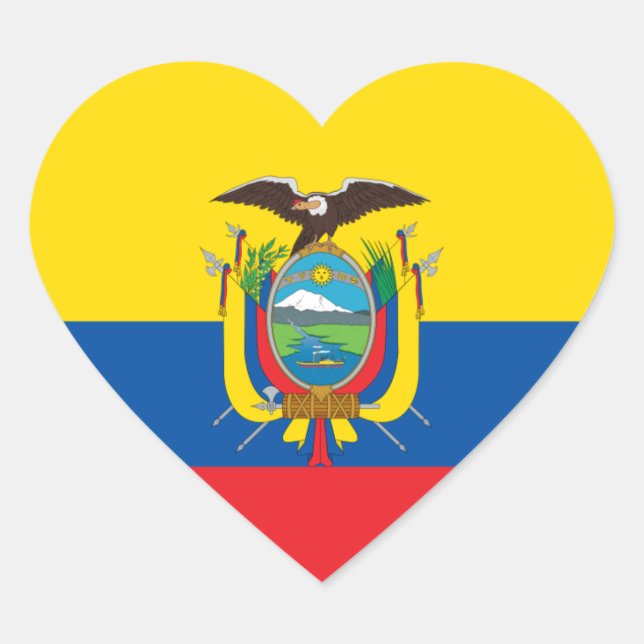 Ecuador Flag Sticker (Front)