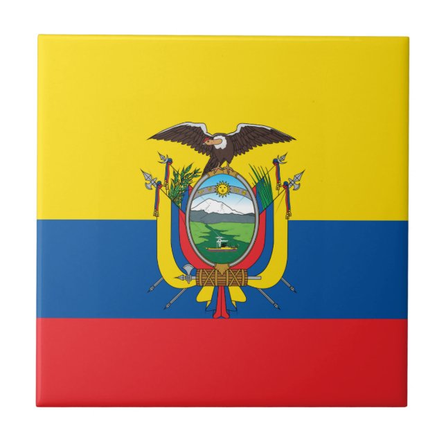 Ecuador Flag Tile (Front)