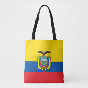 Ecuador Flag Tote Bag