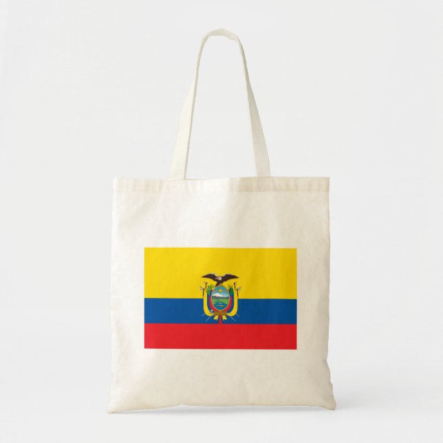 Ecuador Flag Tote Bag (Front)