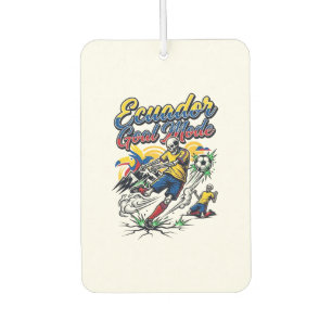 Ecuador Goal Mode Skeleton Striker Nations Dynamic Car Air Freshener