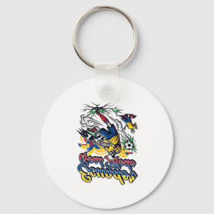 Ecuador Goal Mode Skeleton Striker Nations Dynamic Key Ring