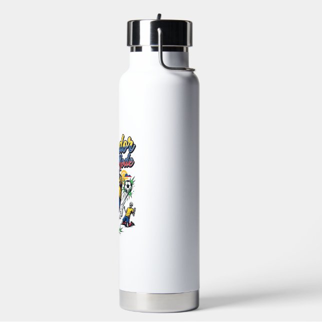 Ecuador Goal Mode Skeleton Striker Nations Dynamic Water Bottle (Left)