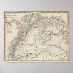 Ecuador, Granada, Venezuela, Brazil, Guayana Poster