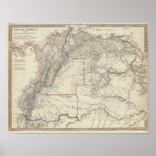 Ecuador, Granada, Venezuela, Brazil, Guayana Poster (Front)