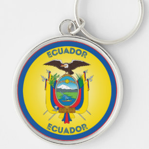 Ecuador Heritage Emblem Key Ring
