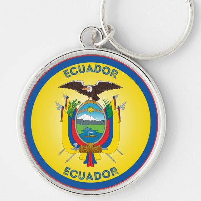 Ecuador Heritage Emblem Key Ring (Front)