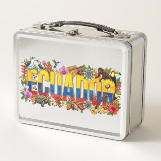 Ecuador Heritage - Wildlife, Culture & Tradition Metal Lunch Box