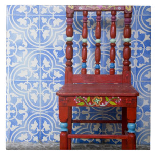 Ecuador. Highland town of Otavalo. Historic Tile