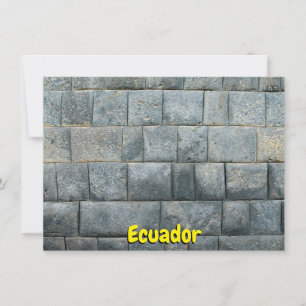 Ecuador Inca wall card