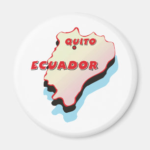 Ecuador Map Magnet