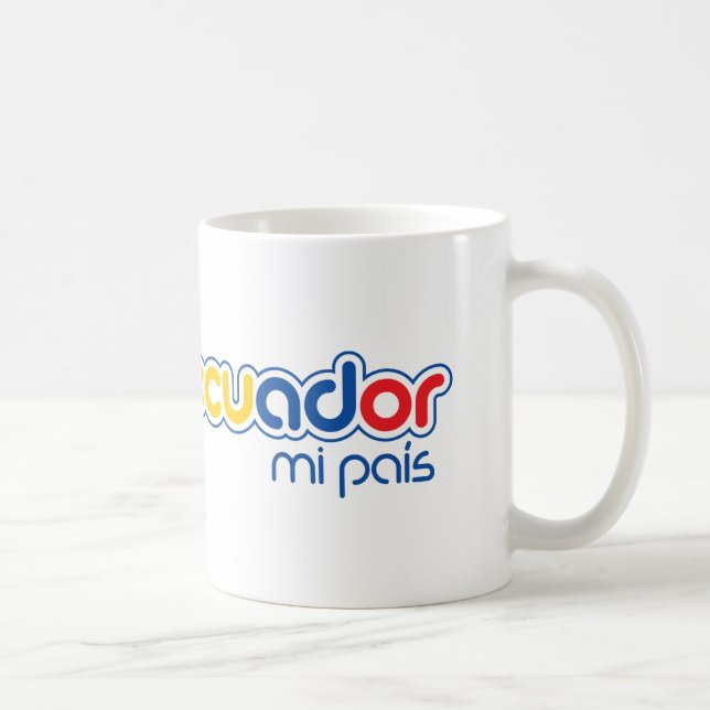 Ecuador mi pais coffee mug (Right)