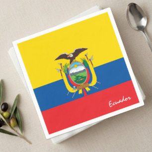 Ecuador Napkins, Ecuador Flag party / sports Napkin