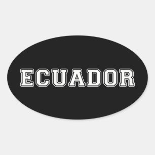 Ecuador Oval Sticker