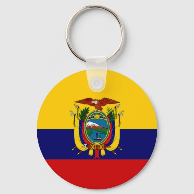 Ecuador President Flag Key Ring (Front)