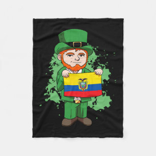 Ecuador Proud Ecuadorian Flag St. Patricks Day Lep Fleece Blanket
