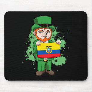 Ecuador Proud Ecuadorian Flag St. Patricks Day Lep Mouse Pad