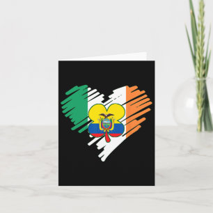 Ecuador Proud Ecuadorian Flag St. Patricks Day Sha Card